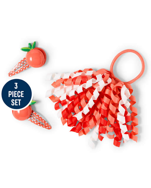Girls Hair Set - Pretty Peach