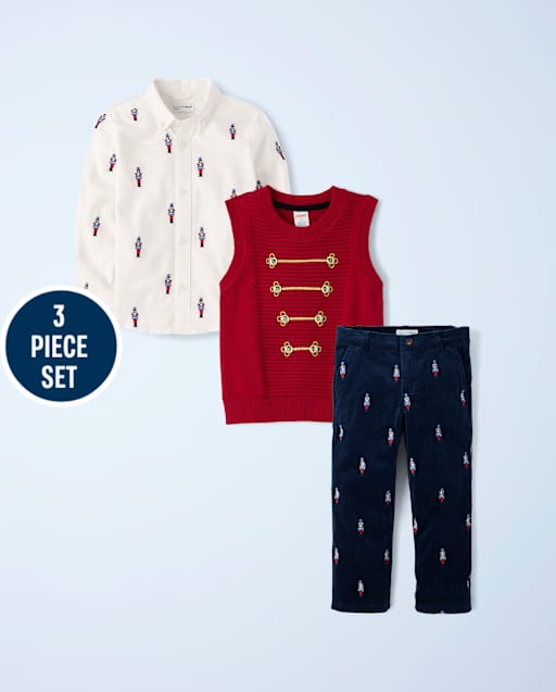Boys Embroidered Nutcracker 3-Piece Outfit Set - New York City Ballet by GYMBOREE