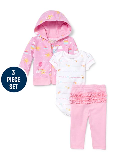 Ensemble 3 pièces Sunny Skies Take Me Home pour bébé fille