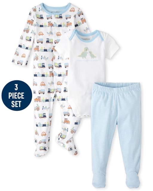 Baby Boys Transportation 3-Piece Take Me Home Set
