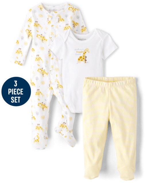 Unisex Baby Giraffe 3-Piece Take Me Home Set