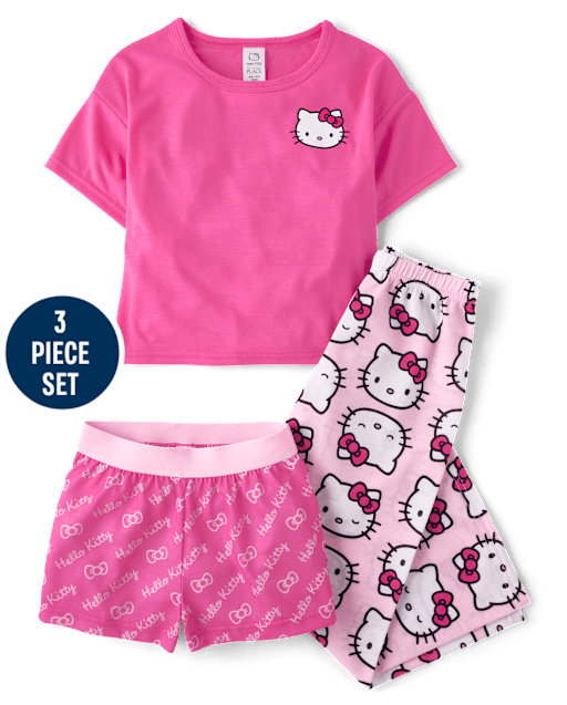 Girls Hello Kitty® 3-Piece Pajama Set