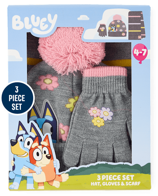 Girls Blueyâ¢ 3-Piece Cold Weather Set