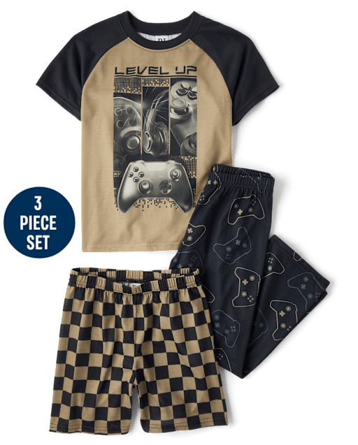 Boys Video Game 3-Piece Pajama Set