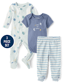 Baby Boys Moon Take Me Home 3-Piece Set