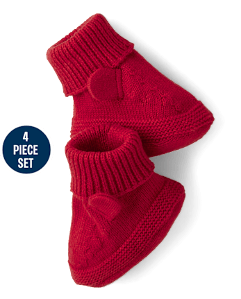 Baby Cable Knit 4-Piece Outfit Set - Homegrown by Gymboree