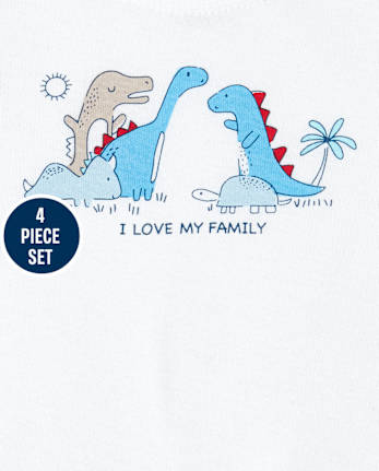 Baby Boys Dino 4-Piece Take Me Home Set