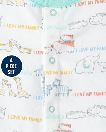 Bébé Doodle Animals Ensemble Take Me Home 4 pièces