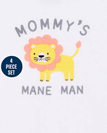 Ensemble 4 pièces Take Me Home pour bébé garçon, animaux