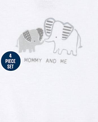 Ensemble unisexe bébé éléphant 4 pièces Take Me Home