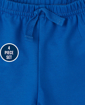Baby Boys 4-Piece Playwear Set