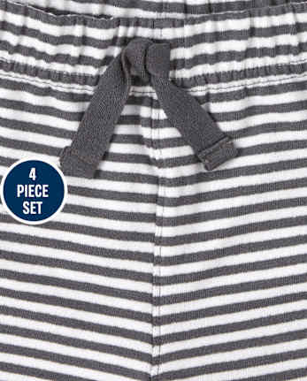 Ensemble de vêtements de jeu 4 pièces Dino pour bébé garçon