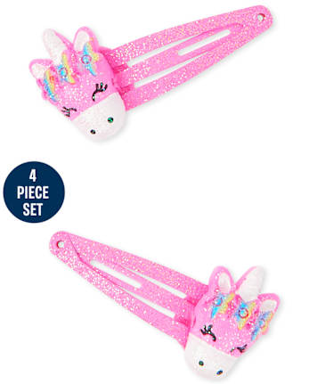 Girls Unicorn 4-Piece Hair Set