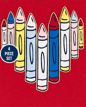 Ensemble scolaire 4 pièces pour petites filles