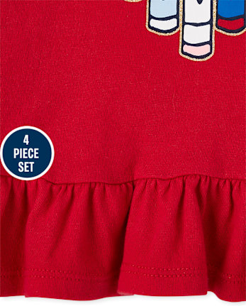 Ensemble scolaire 4 pièces pour petites filles
