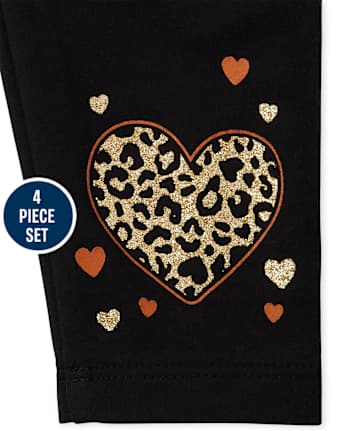 Toddler Girls Leopard 4-Piece Set