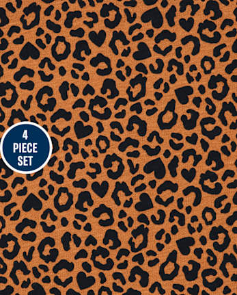 Toddler Girls Leopard 4-Piece Set
