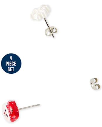 Conjunto de joyería Niña Navidad Papá Noel 4 piezas