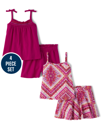 Toddler Girls Print 4-Piece Set
