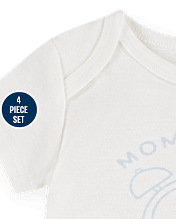 Baby Boys Huggiesâ¢ Gingham 4-Piece Take Me Home Set