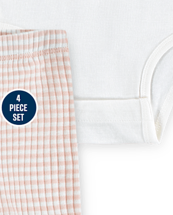 Baby Girls Huggies™ Gingham 4-Piece Take Me Home Set