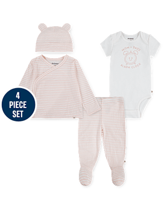 Baby Girls Huggies Gingham 4-Piece Take Me Home Set