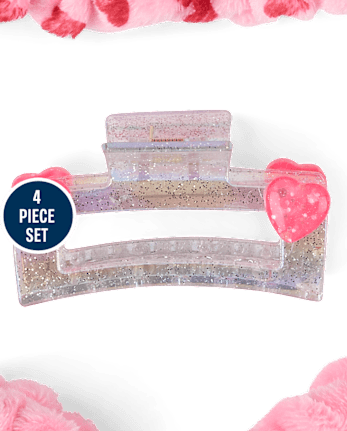 Girls Heart 4-Piece Accessory Set