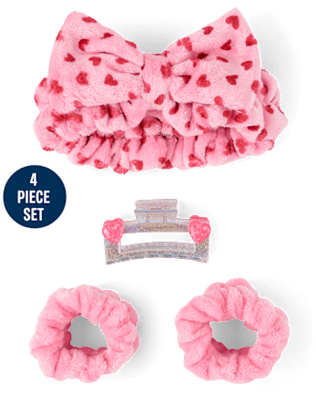Girls Heart 4-Piece Accessory Set