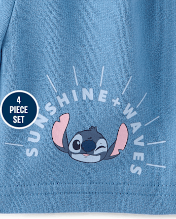 Toddler Boys Stitch™ 4-Piece Outfit Set
