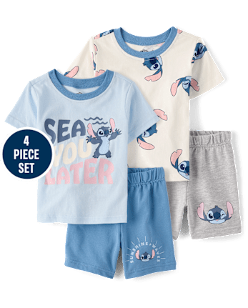 Toddler Boys Stitch™ 4-Piece Outfit Set