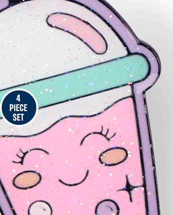 Girls Best Friends Enamel Pin 4-Pack