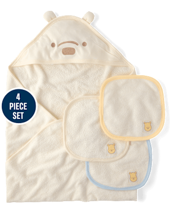 Baby Winnie The Poohâ¢ Towel And Washcloth 4-Piece Set