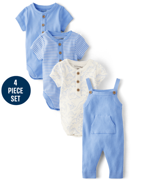 Baby Boys Dino 4-Piece Outfit Set - Homegrown by Gymboree