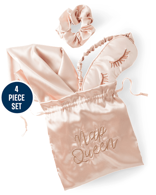Womens Nap Queen 4-Piece Accessory Set