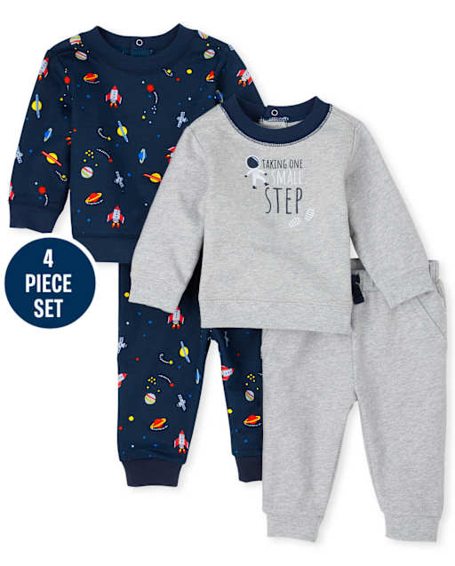 Baby Boys Space 4-Piece Playwear Set