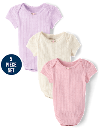 Baby Girls Embroidered Floral 5-Piece Outfit Set - Homegrown by Gymboree