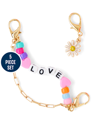 Girls Love Shoelace Charm 5-Piece Set