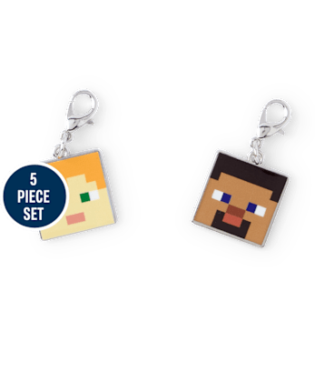 Boys Minecraft Shoelaces & Shoe Charm 5-Piece Set
