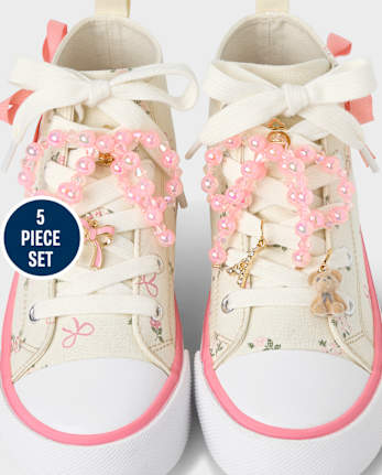 Lot de 5 breloques nœud pour chaussures de fille - MULTI CLR
