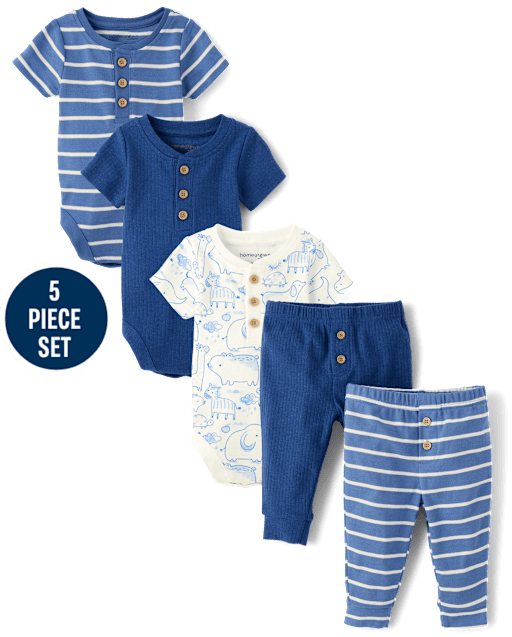 Baby Boys Animal 5-Piece Outfit Set - Homegrown by Gymboree