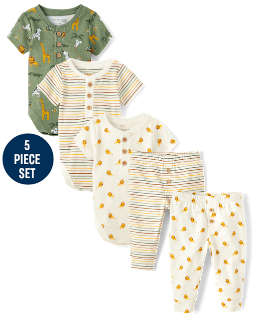 Baby Boys Lion 5-Piece Outfit Set - Homegrown by Gymboree
