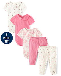 Baby Girls Floral 5-Piece Outfit Set - Homegrown by Gymboree
