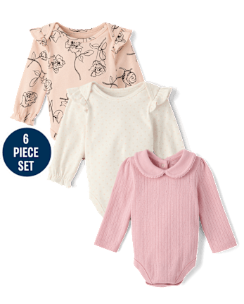 Baby Girls Rose 6-Piece Outfit Set - Homegrown by Gymboree