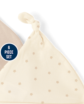 Baby Star Hat And Mittens 6-Piece Set