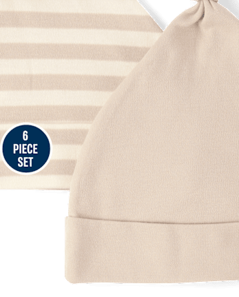 Baby Star Hat And Mittens 6-Piece Set