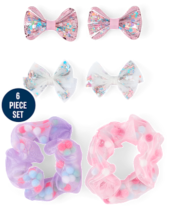 Girls Shakey 6-Piece Hair Set