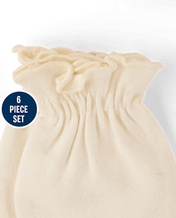 Ensemble bonnet et moufles bébé 6 pièces