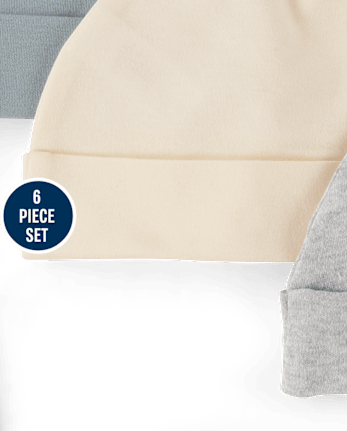Ensemble bonnet et moufles bébé 6 pièces