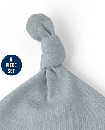 Ensemble bonnet et moufles bébé 6 pièces