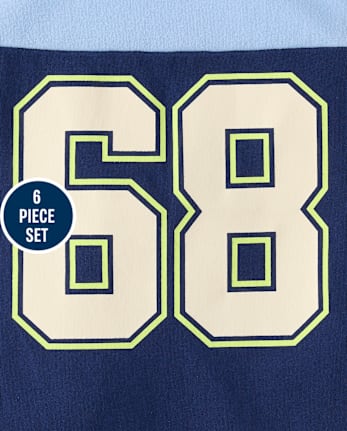 Baby And Toddler Boys Sports 6-Piece Outfit Set